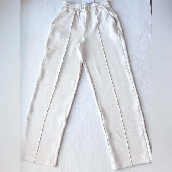 SPANX New Brushed AE Straight Legging in Heather Cream NWT Size S - Picture 3 of 16